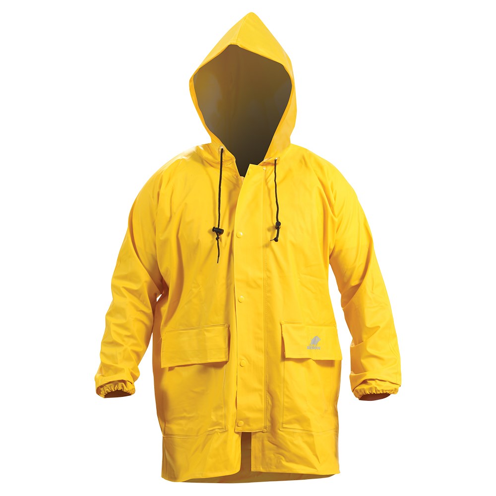 Yellow on sale pvc jacket