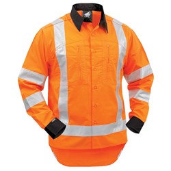 Shirt TTMC-W17 Lightweight 150gsm Ripstop Cotton Orange/Black M (STBCORSLW)
