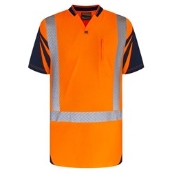 Polo Day/Night Quick-Dry Cotton Backed Orange 3XL