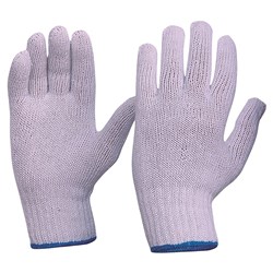 Knitted Poly/Cotton Liner Gloves Size Large (Mens)