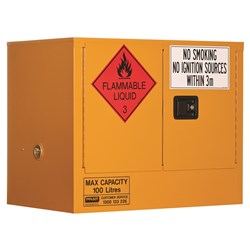 Flammable Storage Cabinet 100L 2 Door, 1 Shelf