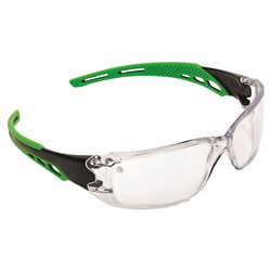 Cirrus Green Arms Safety Glasses Clear A/F Lens