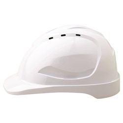 V9 Hard Hat Vented Pushlock Harness - White
