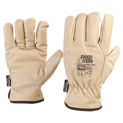 Riggamate® Lined Glove - Pig Grain Leather Large