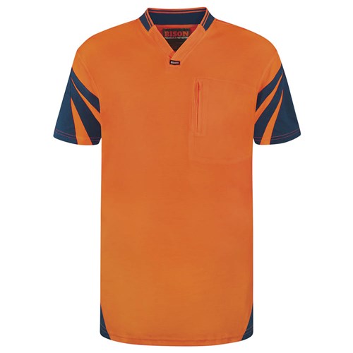 Polo Day Only Quick-Dry Cotton Backed Orange S