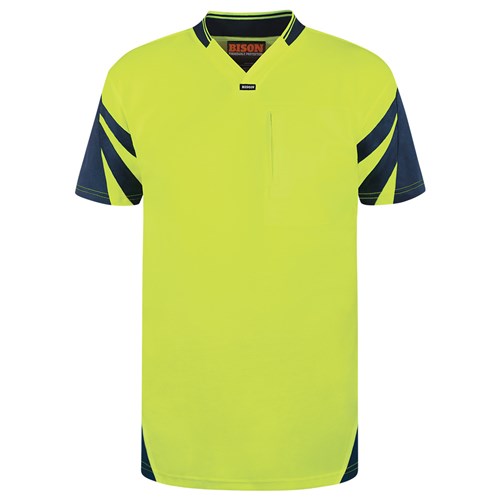 Hi-Vis Day Only Polo - Quickdri cotton backed with microfiber wicking panels (V50POLO)
