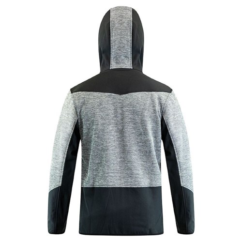 25005GYBK_2 Hooded Sweatshirt Contrast Grey/Black