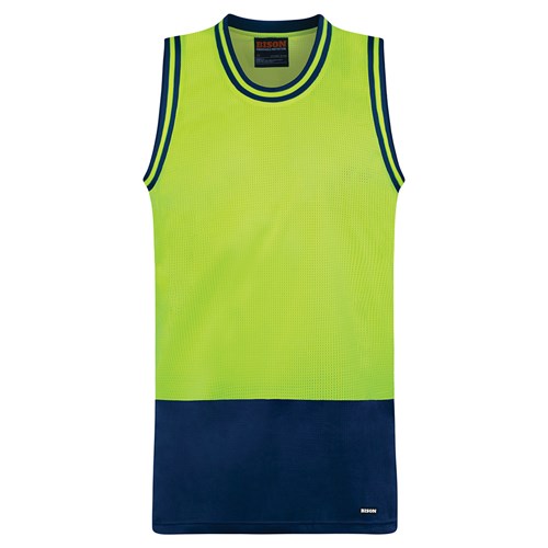 Singlet Day Only  Yellow/Navy 8XL