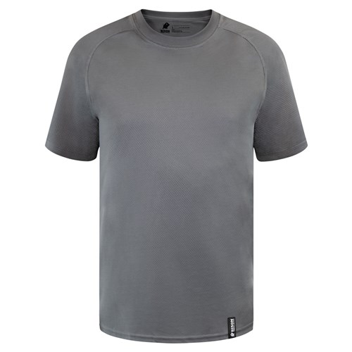 T-shirt Anti-microbial Wicking Recycled Polyester Grey 2XS