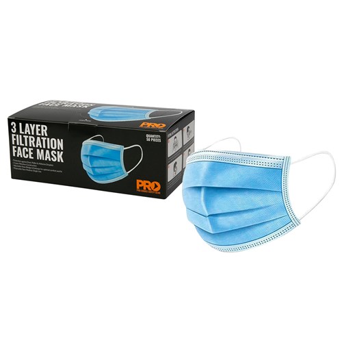 DISPOSABLE FACE MASK BLUE 3 PLY