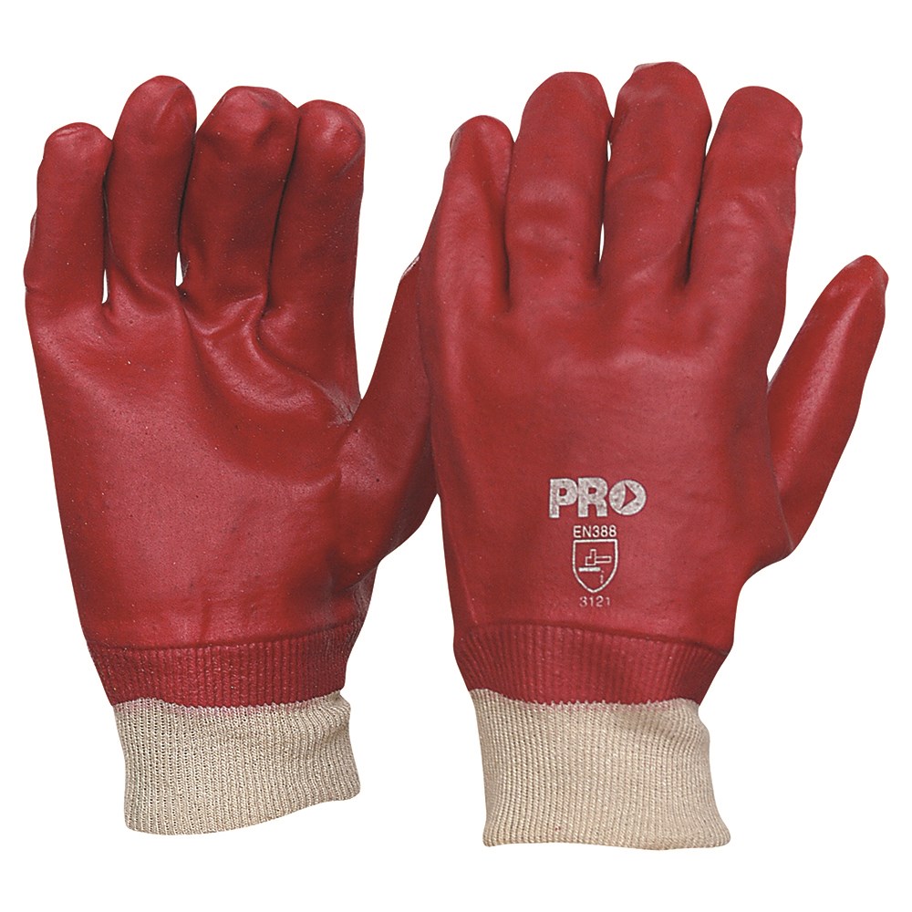 red wrist gloves