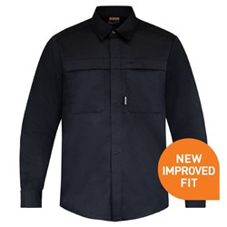 210012BK_1 Shirt Polycotton Black New Improved Fit