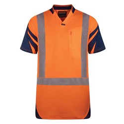 Polo Day/Night Quick-Dry Cotton Backed Orange 8XL