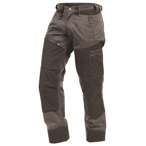 Trouser Craftsman Polycotton Multipocketed Black/Grey (TCBPC)