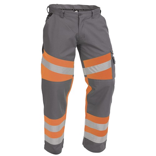 Trouser Taped Polycotton Orange/Grey (TEBPC)