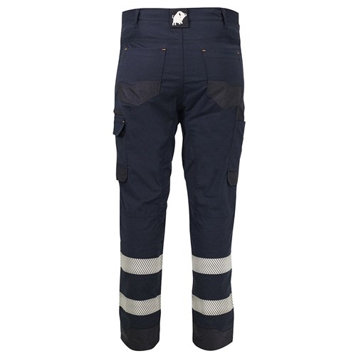 Trouser Lightweight Stretch Polycotton Navy Taped