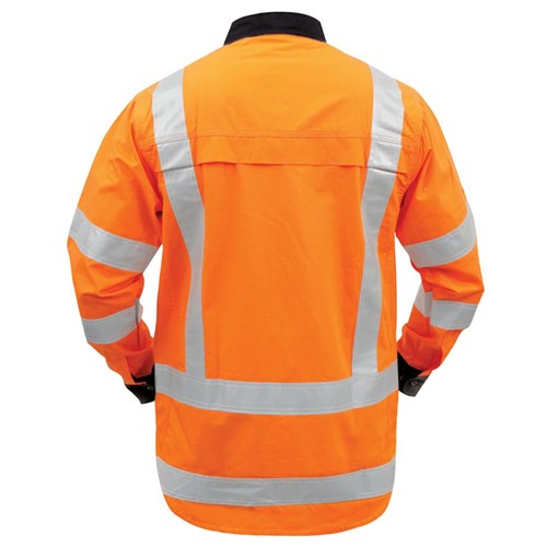 Shirt TTMC-W17 Lightweight 150gsm Ripstop Cotton Orange/Black (STBCORSLW)