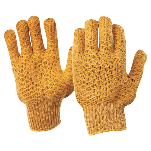 Brown Lattice Gloves Large