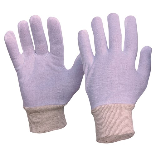 Interlock Poly/Cotton Liner Knit Wrist Gloves Ladies Size