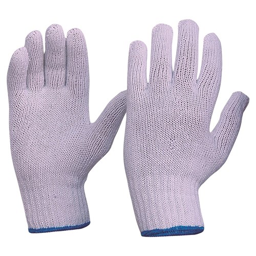Knitted Poly/Cotton Gloves Men's Size