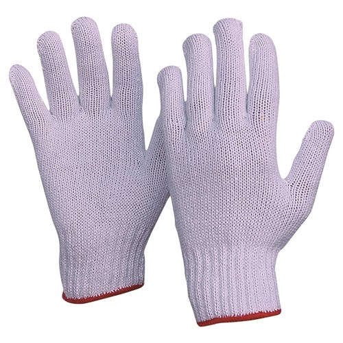 Knitted Poly/Cotton Gloves Ladies Size
