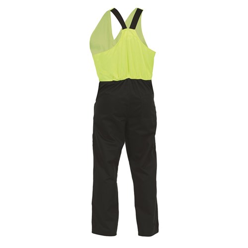 Overall Workzone Easy Action Polycotton Zip Spruce/Yellow (EDZPC)