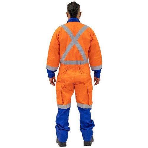 Overall Arcguard 11Cal Certified to TTMC-W17 X-Back  Royal Blue/Orange