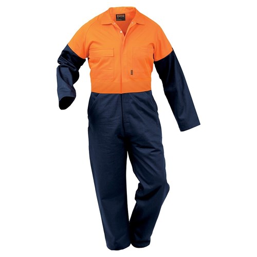 Overall Workzone Day Only Cotton Dome Orange/Navy (DODCO)