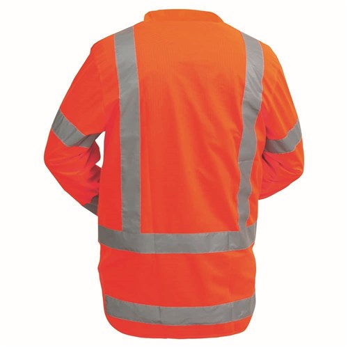 Vest TTMC-W17 Polyester Long Sleeve Orange (V5LS)