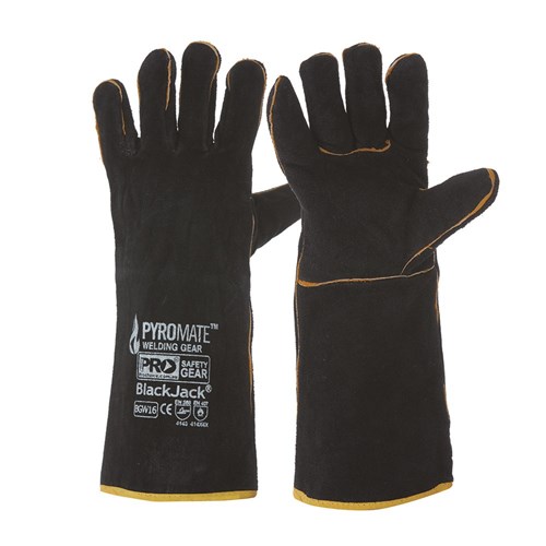 Pyromate Black Jack - Black & Gold Glove Large