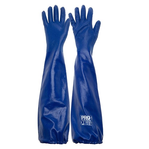 Blue Nitrile Extended Length Chemical Glove 10