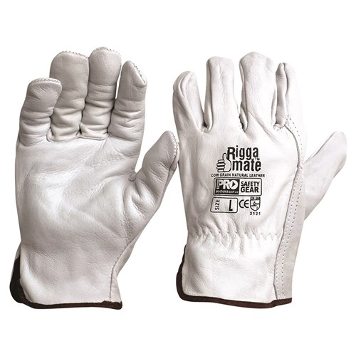 PRO GLOVE RIGGAMATE NATURAL COWGRAIN 2XL