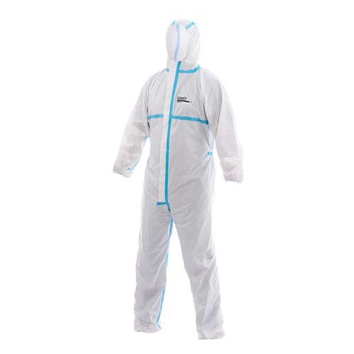 COVERALL DISPOSABLE GENERAL PURPOSE WHITE XL