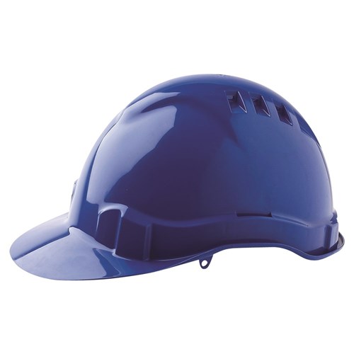 HARD HAT VENTED 6 POINT - BLUE