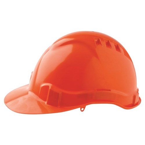 HARD HAT VENTED 6 POINT - ORANGE